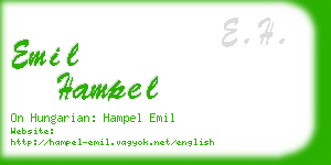 emil hampel business card